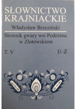 Słownictwo Krajniackie Tom V