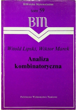 Analiza kombinatoryczna Tom 59