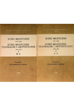 Echo muzyczne 1877 - 1882 Tom 1 i 2