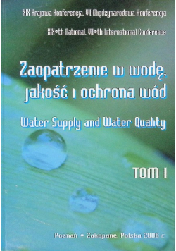 Zaopatrzenie w wodę Tom I