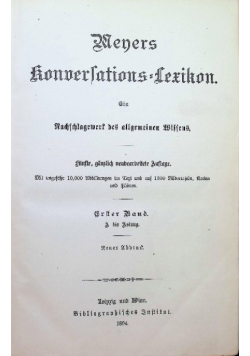 Meyers konversations Lexikon Zweiter band 1894 r.