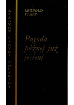 Pogoda późnej już jesieni