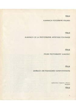 Almanach fotografiki polskiej 1964