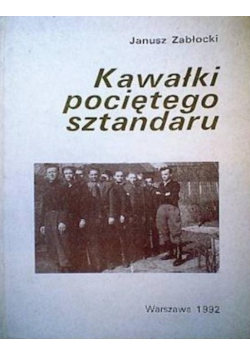 Kawałki pociętego sztandaru