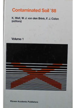 Contaminated Soil 88 volume 1