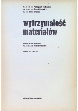 Wytrzymałość materiałów