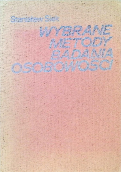 Wybrane metody badania osobowości