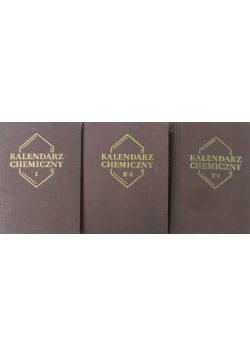 Kalendarz Chemiczny Tom 1 do 3