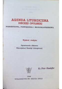 Agenda liturgiczna