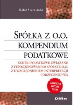 Spółka z oo Kompendium podatkowe
