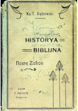 Historya biblijna Nowy zakon  1910 r.