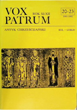Vox Patrum Antyk Chrześcijański 20 do 23