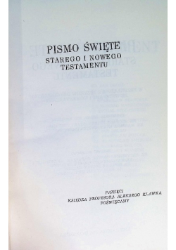 Pismo Święte Starego i Nowego Testamentu