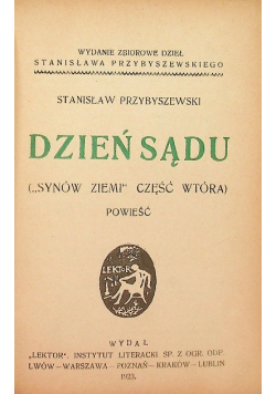 Dzień sądu 1923 r.