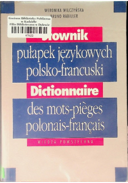 Słownik pułapek językowych polsko francuski