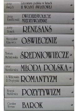 Wielka historia literatury polskiej Tom 1 do 9