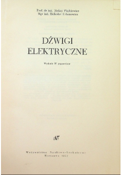 Dźwigi elektryczne