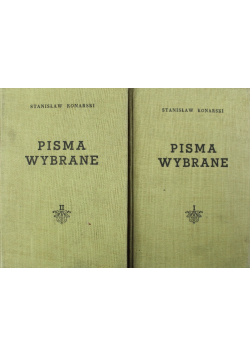 Konarski Pisma wybrane Tom I i II