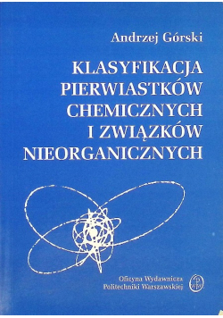 Klasyfikacja pierwiastków chemicznych i związków nieorganicznych