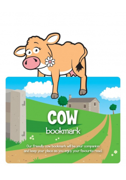 Zwierzęca zakładka do książki - Cow - Krowa