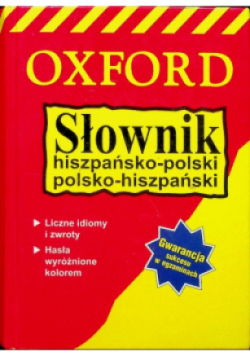 Słownik hiszpańsko polski polsko hiszpański Oxford