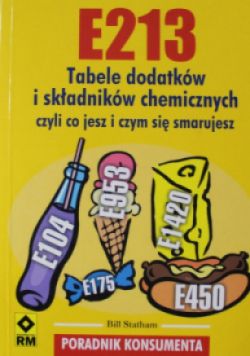 E213 Tabele dodatków i składników chemicznych