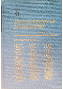 Annual Review of Biochemistry Volume 54