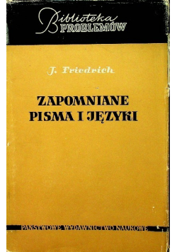 Zapomniane pisma i języki