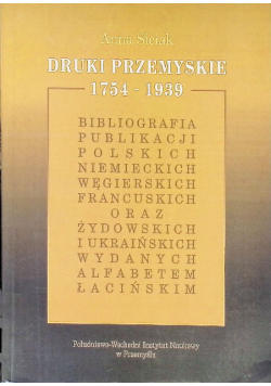 Druki przemyskie 1754-1939