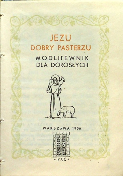 Jezu Dobry Pasterzu modlitewnik