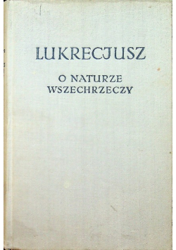 Lukrecjusz O naturze wszechrzeczy