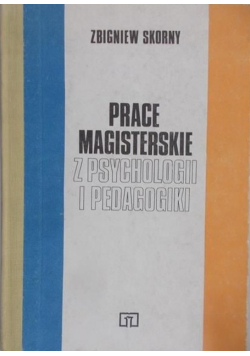 Prace magisterskie z psychologii i pedagogiki