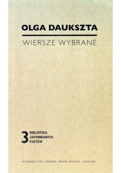 Wiersze wybrane Daukszta