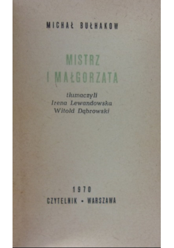 Mistrz i Małgorzata