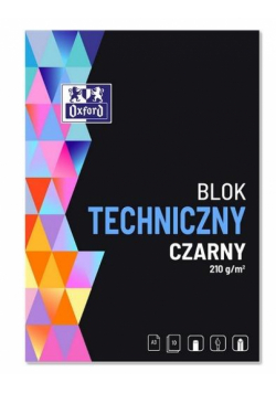 Blok do malowania A3/10K czarny (10szt) OXFORD
