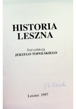 Historia Leszna