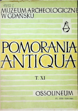 Pomorania antiqua Tom XI