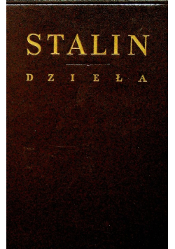 Stalin dzieła Tom 13