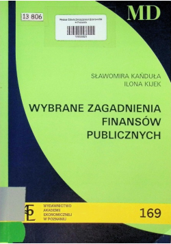 Wybrane zagadnienia finansów publicznych