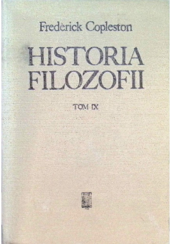 Historia filozofii Tom IX