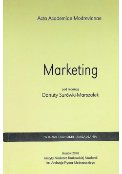 Marketing. Wydział Ekonomii i Zarządzania