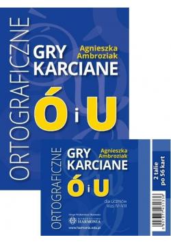 Ortograficzne gry karciane Ó i U dla klas 4-8
