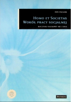 Homo et societas Wokół pracy socjalnej