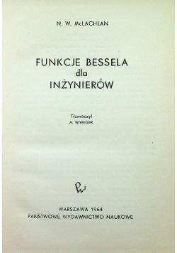 Funkcje Bessela dla inżynierów