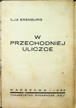 W przechodniej uliczce 1928r.