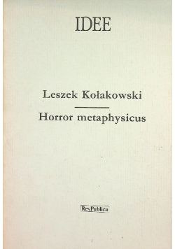 Idee horror metaphysicus
