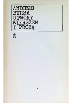 Utwory wierszem i prozą