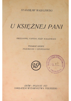 U księżnej pani 1922 r.