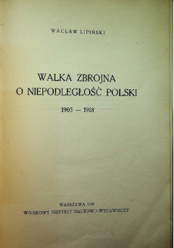 Walka zbrojna o niepodległość Polski 1931 r