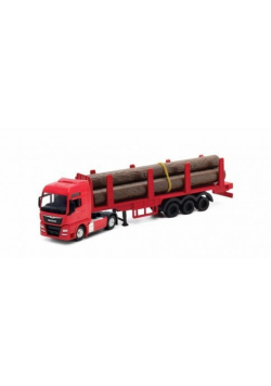 Truck MAN TGX z drewnem 1:64 WELLY